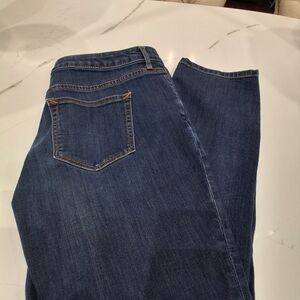 a.n.a Women's Dark Blue Straight Leg Jeans